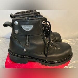 Milwaukee Leather Black Men's Lace-Up Motorcycle Boots size 11D